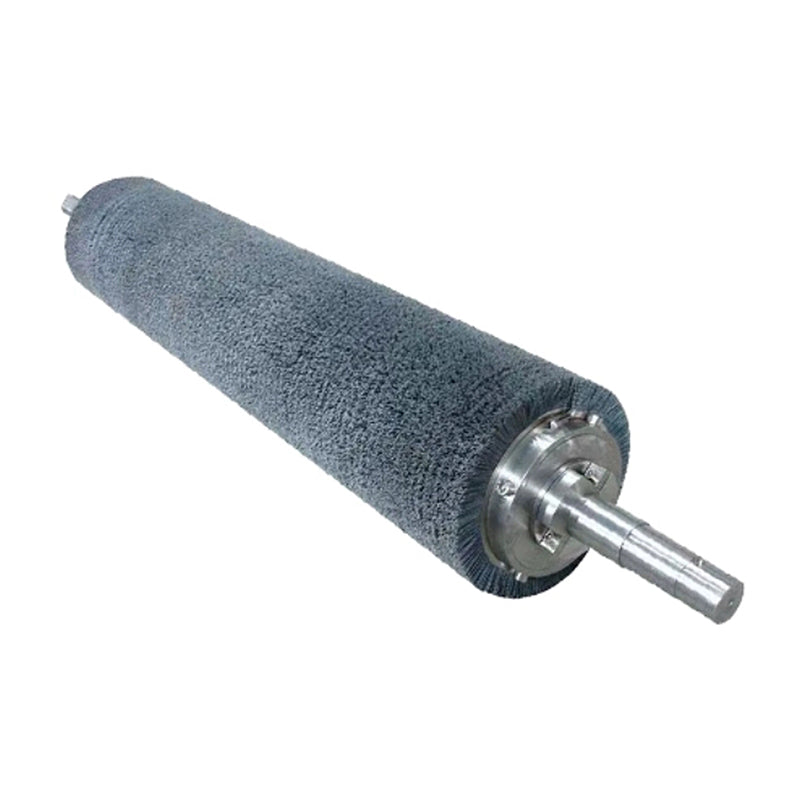 Brosse en fil d'acier Vanico Brosse à rouleau industrielle pour éliminer la rouille, tailles personnalisées disponibles.