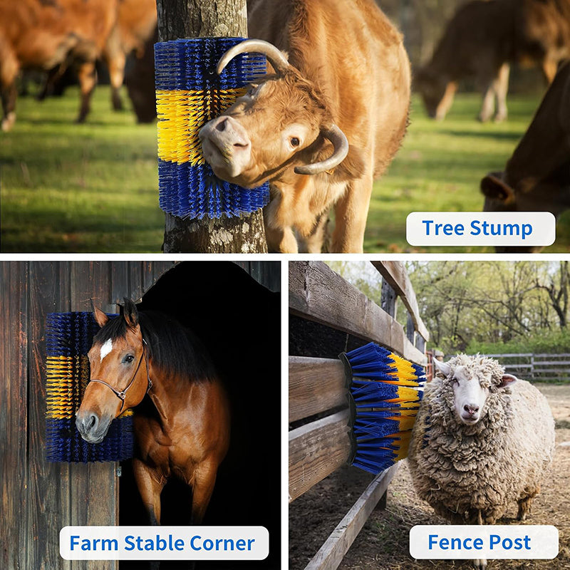 Vancio Livestock Scratching Brush, Cow, Horse, Goat, Livestock Brushes For Scratching